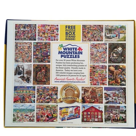 White Mountain Cereal Boxes 1000-Piece Jigsaw Puzzle Large Pieces Fun Family Act - Picture 5 of 9